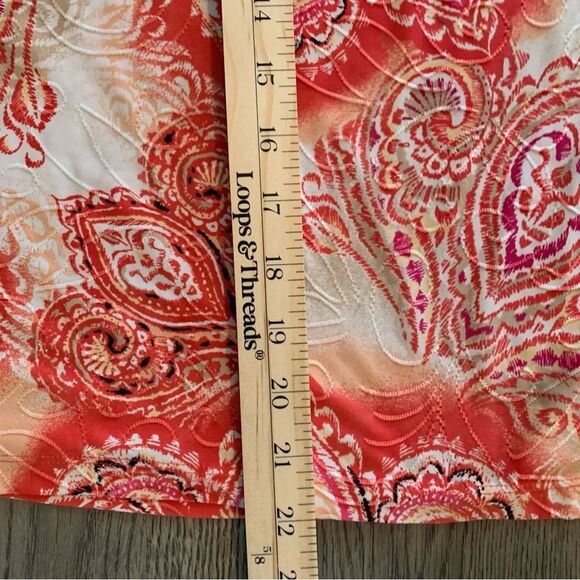 JM COLLECTION Top Women’s MP Pink white Scoop Neck 3/4 Sleeve Polyester Spandex. - Picture 10 of 10